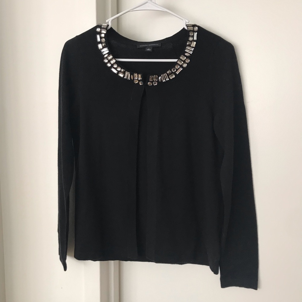 BANANA REPUBLIC cardigan with rhinestone detail